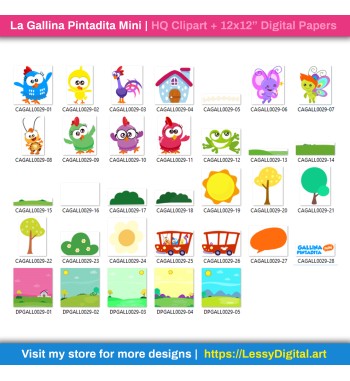 la gallina pintadita mini png gallina lottie dottie clipart digital papetrs fondos cumpleaños