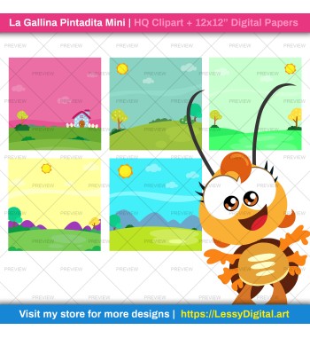 la gallina pintadita mini png gallina lottie dottie clipart digital papetrs fondos cumpleaños