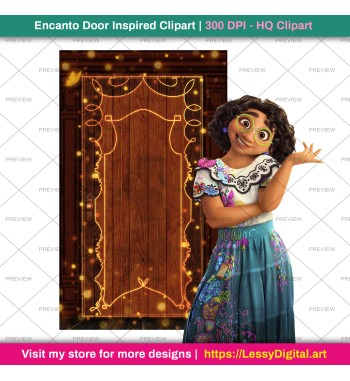 encanto door png clipart mirabel isabela