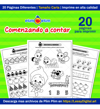 actividades para contar plim plim preescolar kinder imprimir ejercisios numeros