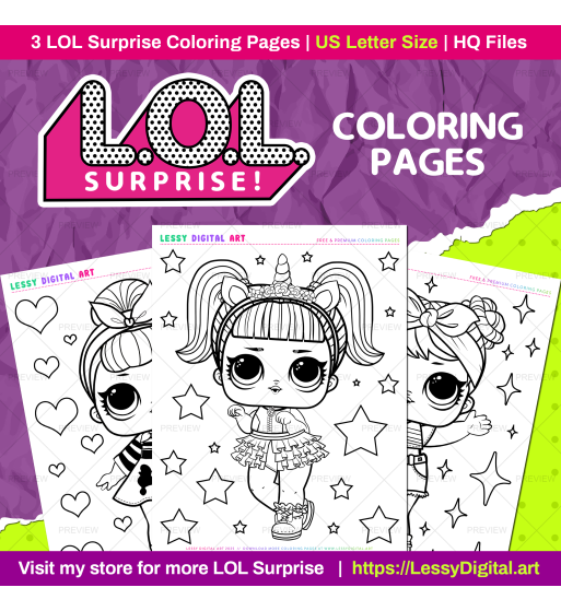 dibujos lol surprise para colorear lineart coloring pages