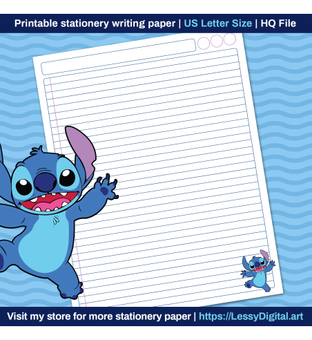 Stctoh Paper Stitch printable stationery writing paper