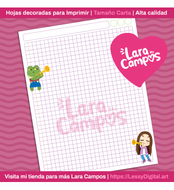 rene lara campos hojas para imprimir decoradas cuadernos
