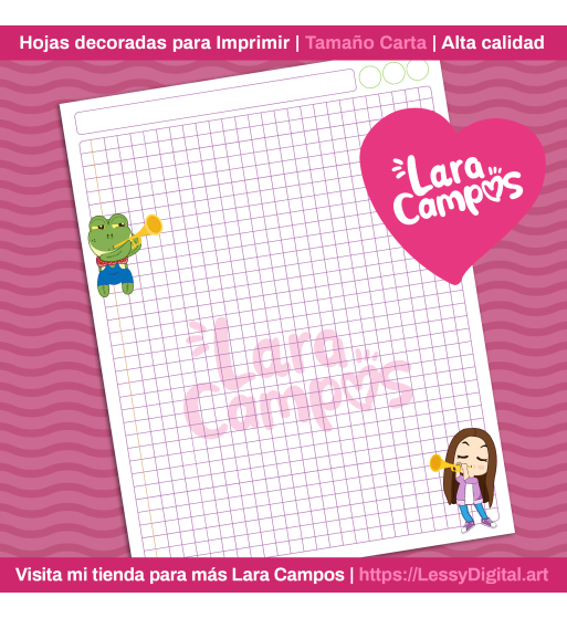 rene lara campos hojas para imprimir decoradas cuadernos