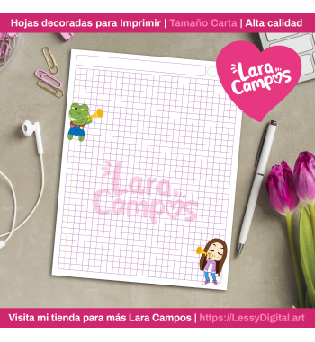 rene lara campos hojas para imprimir decoradas cuadernos