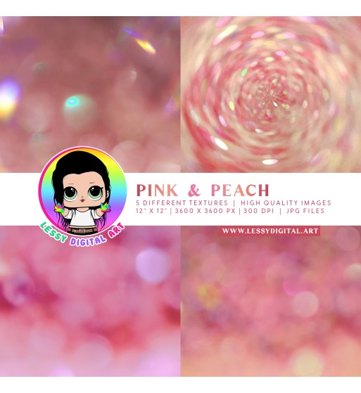 pink large textures light bokeh peach