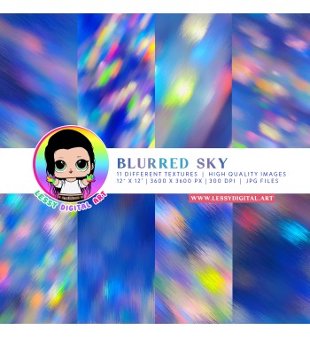 blue sky large textures colorful lights overlay