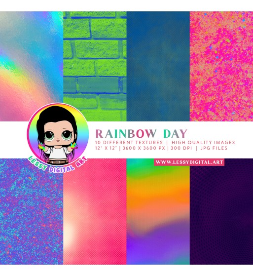 colorful large textures rainbow