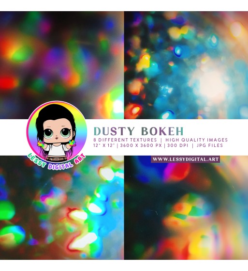 dusty light bokeh large textures