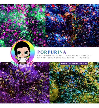 purpurina glitter large textures