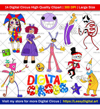 png digital circus clipart pomni