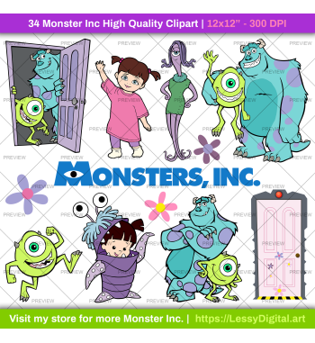 png monster inc clipart boo