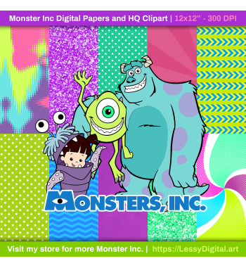 png monster inc clipart digitalpapers boo