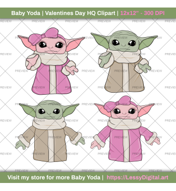 png baby yoda clipart
