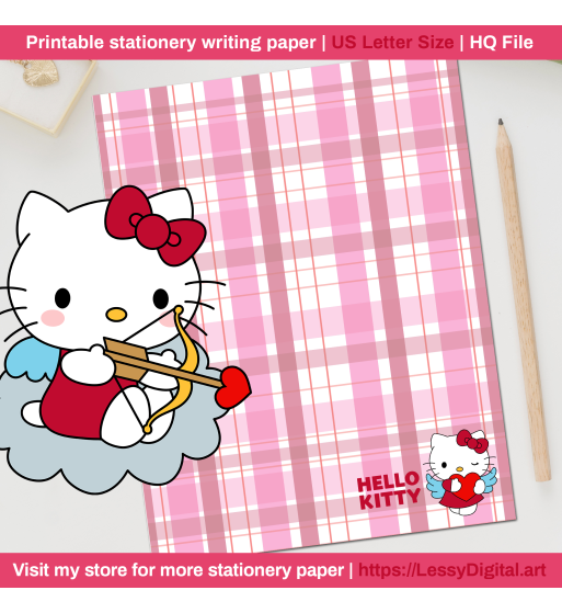 printable hello kitty stationery hojas decoradas