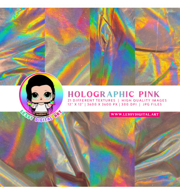 Holographic Pink Large...