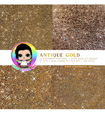 antique gold large textures glitter metalic