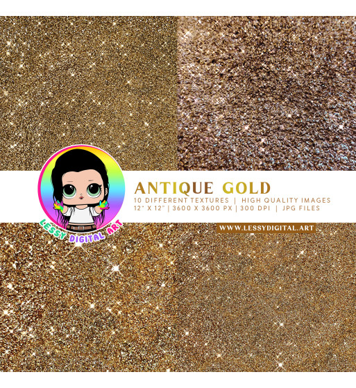 antique gold large textures glitter metalic