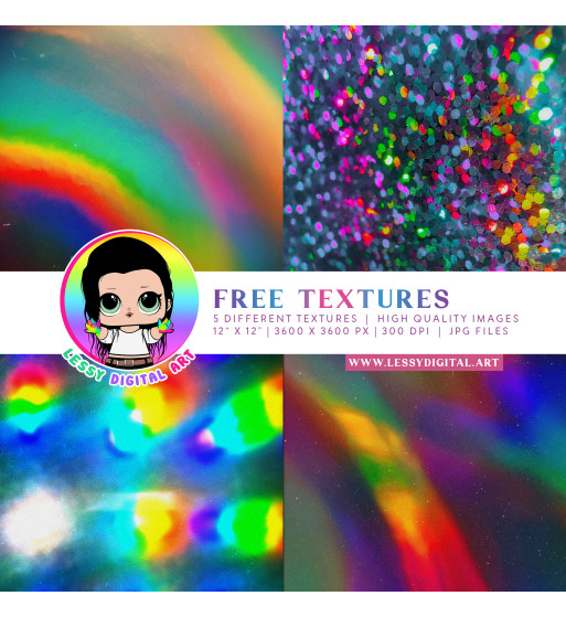free rainbow large texture