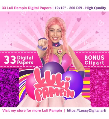 luli pampin pngs fondos clipart digital papers la radio magica png