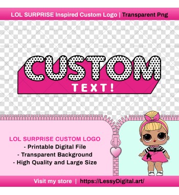 LOL Surprise custom logo personalizado png clipart fiesta cumpleaños