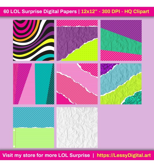 LOL Surprise | Clipart and digital papers