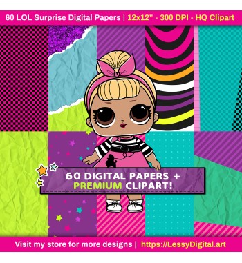 lol surprise png clipart digital papers fiesta cumpleaños birthday party lol ideas