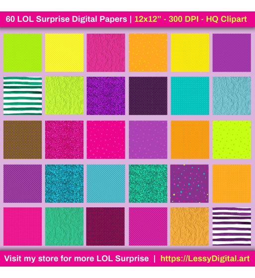 LOL Surprise | Clipart and digital papers