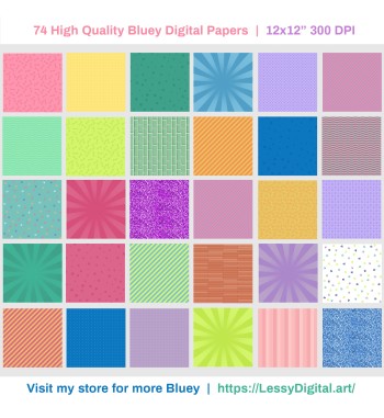 Bluey png digital papers clipart Bingo Pngs clip art background fondo perritos dog illustration