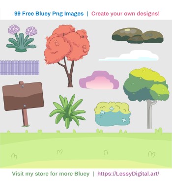 Bluey png digital papers clipart Bingo Pngs clip art background fondo perritos dog illustration