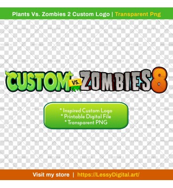 plants vs zombies custom logo personalizado plantas vs zombies png clipart