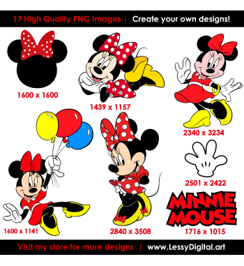 Minnie mouse png digital papers clipart fondos de mimi fiesta de cumpleaños mini red